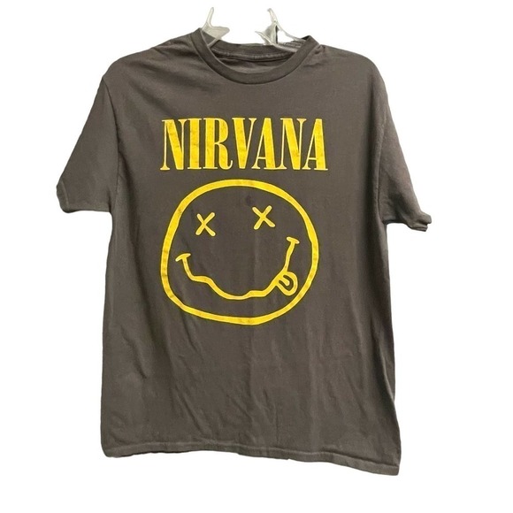 Nirvana Short Sleeve T-Shirt, Sz M Logo Graphic - Picture 1 of 2